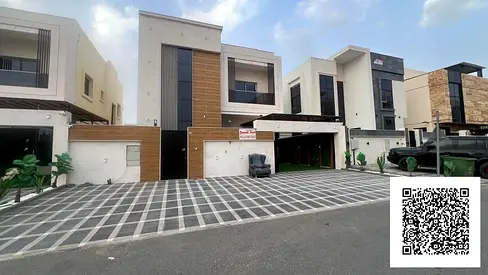 Luxurious brand new villa on the street 5 master bed hall majlis maid room