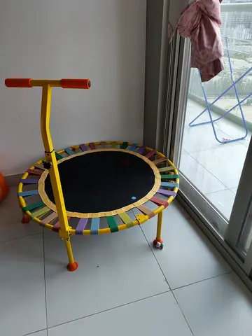 Childrens Mini Trampoline with Handlebar (Used)