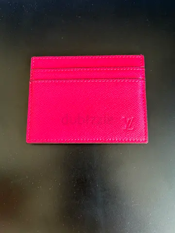 Limited edition Louis Vuitton authentic pink card holder