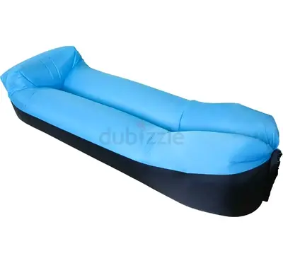 Light blue inflatable air lounger / sofa - gently used