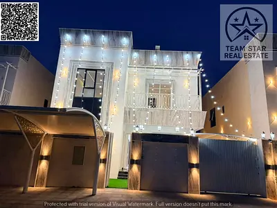High-end finished villa, first occupancy, spacious rooms with built-in wardrobes
