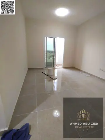 Luxury 1BR apartment in Ajman Al Hamidiya near court & traffic, excellent finish, central AC, balcony, spacious hall, big kitchen, free month.