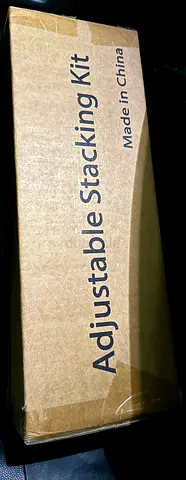 Adjustable washer dryer stacker unopened