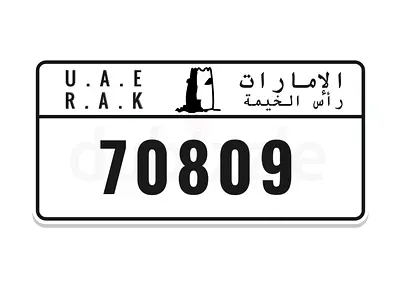 “Rising Star” 70809 plate with double zeros for  a true VIP luxury touch , Attractive price today.