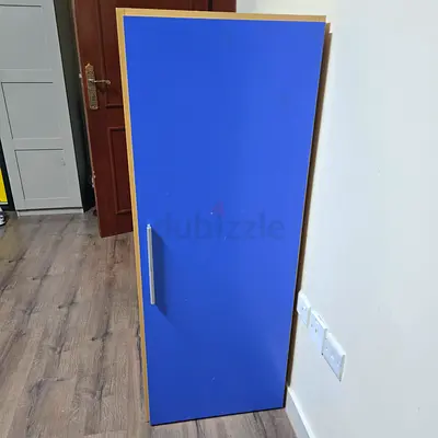 Blue Single-Door Cabinet / Wardrobe - Good Condition