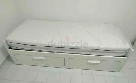 IKEA brimness daybed with 2 big storage drawers and 2 IKEA mattresses