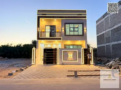 Villa for sale, including registration and ownership fees, on the main street, ready to move in, in one of Ajman's most prestigious areas. Freehold ow
