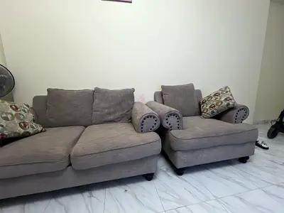 Grey modular sofa set (large chaise/armchair) - good condition