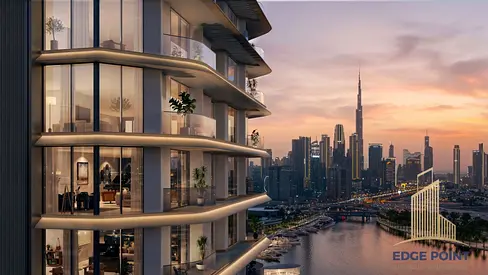 BURJ KALIFA&CANAL PANAROMIC VIEW_DIRECT TO CANAL