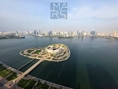 🏡 شقة بغرفتي نوم وصالة بإطلالة بانورامية. البحر