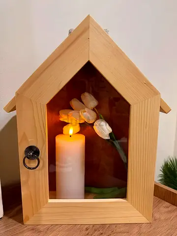 Luxury Decor Set: PAN Home LED Wax Candle Home Centre Tulips