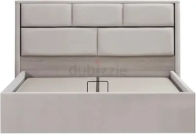 Splited headboard king hydraulic storage bed