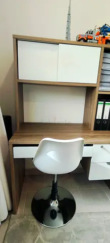 Modern Study Desk with Storage