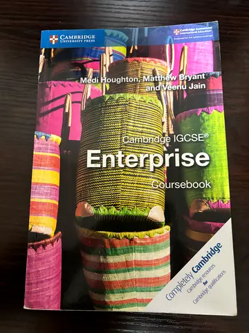 Cambridge IGCSE Enterprise Coursebook
