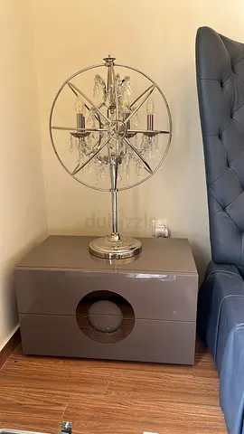 x2+1 TIMOTHY OULTON Marina Home GYRO CRYSTAL TABLE FLOOR NIGHT XL LAMP lights chrome