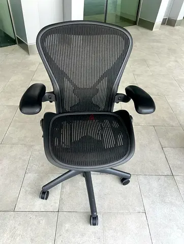 Herman Miller Aeron Size B Classic Office Chair fully loaded