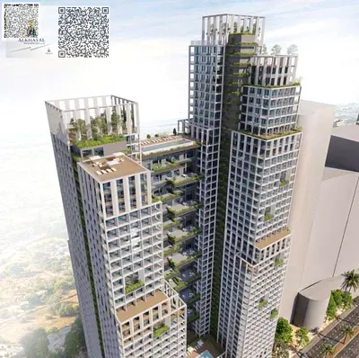 للبيع والتملك في برج موجان إطلالات بحرية ومدينة في عجمان منطقة الكورنيش