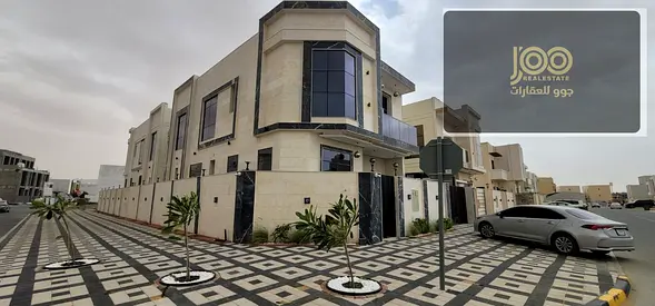 فيلا للبيع – عجمان الزاهية، سوبر ديلوكس 4 غرف ماستر + صالة، أرض 3,014 قدم²، بناء 3,500 قدم²، السعر 1,780,000 درهم.