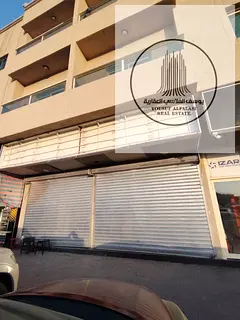 for annual rent – ​​a retail shop on a main street in Ajman Industrial Area 1 | Spacious and v