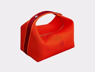 Stylish Cosmetic Bag in Bright Orange