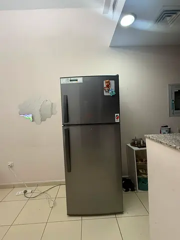 Silver Double Door Refrigerator