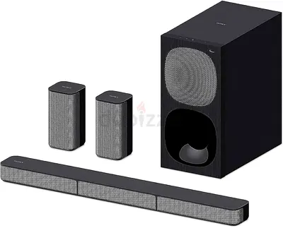 5.1 Soundbar System with Wired Subwoofer  Rear Speakers