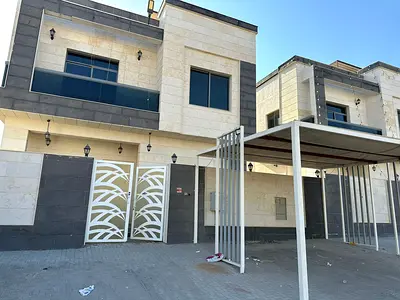 قيلا _ الياسمين عجمان _ سكن عائلات _ تكييف مركزي _ 5 غرف ماستر