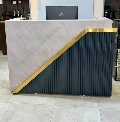 Luxury Reception Desk | Modern Salon / Office Counter | Premium Design