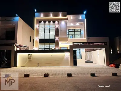 Villa for sale | ajman| al helio2 area | 5 master rooms, majlis, hall, maid room, roof| freehold | negotiable price.