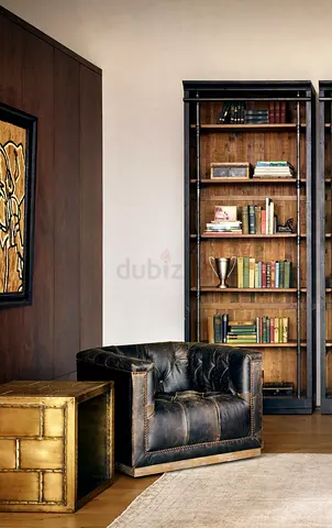 TIMOTHY OULTON Marina Home bookcase book shelf library reclaimed wood W98 D44 H256 cm