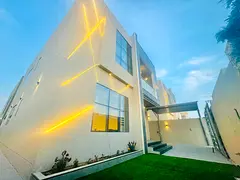 Villa for rent in Al Zahia area, two floors + furnished roof, 5 master bedrooms, large family room,