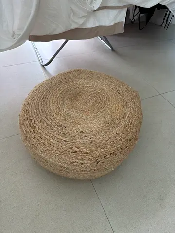 Natural Fiber Pouf