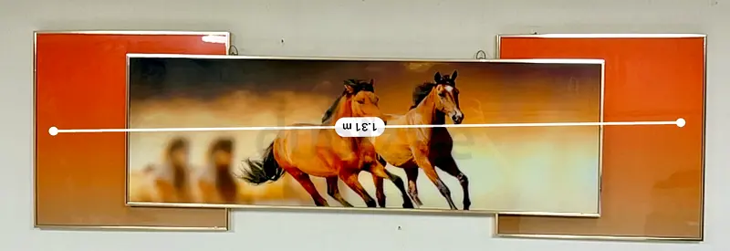Three-panel Horse Wall Art — Modern Decorative Painting