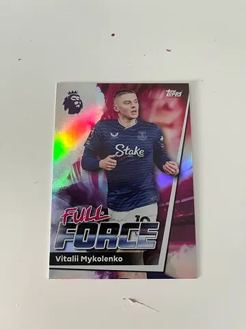 Vitalii Mykolenko Topps Full Force Premier League Trading Card