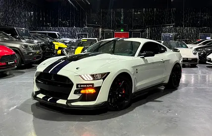 Ford Mustang Shelby GT500 2022 GCC specs, White/Blue for 399,000.00 AED