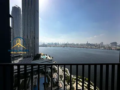 شقة مفروشة بغرفتي نوم | برج كريك إيدج 1 | إطلالات على المارينا والمدينة