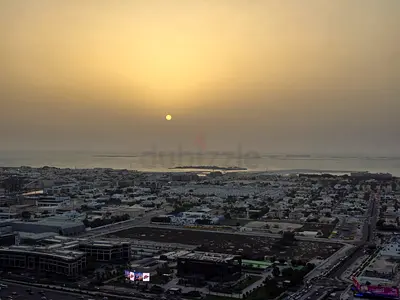 Spacious room | Sea  Sunset View | Close to Business Bay Metro Stn | Clean  Quiet Apartmen