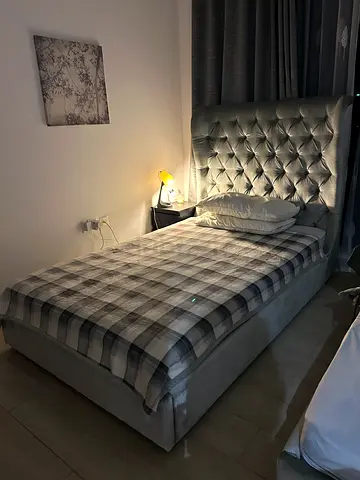 The One - Stylish Bed with Elegant Headboard and matress