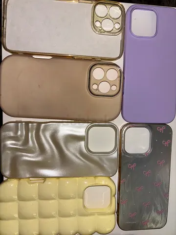 Bundle of 6 used phone cases — fits iPhone 16 pro max