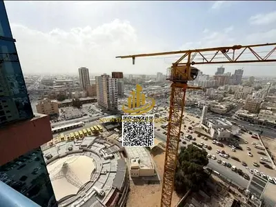 استديو للبيع في النعيمية C طابق مرتفع | إطلالة الشارقة ودبي | مؤجر بعائد استثماري مميز
