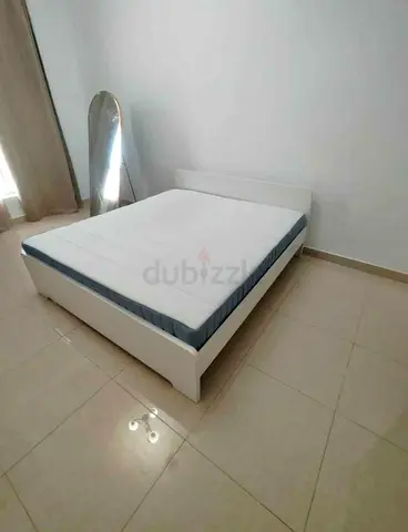 Ikea Askovol king size bed frame with Ikea mattress 180×200cm