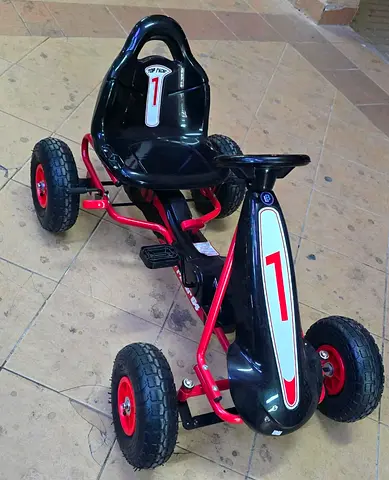 Kids Pedal Go-Kart (Black/Red)