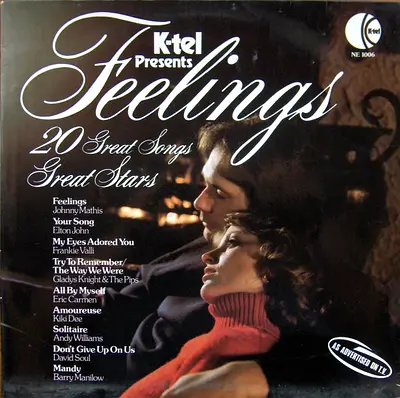 K-tel Presents Feelings — 20 Great Songs (Vintage Vinyl LP)