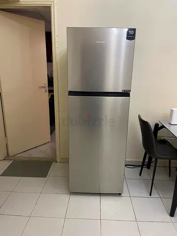 Hisense Double Door Fridge – Grey – Excellent Condition