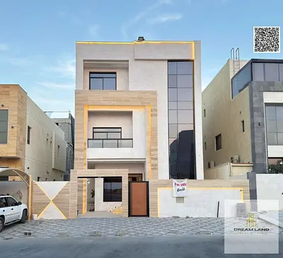 Villa for sale, including registration and ownership fees, on the main street, ready to move in, in one of Ajman's most prestigious areas. Freehold ow