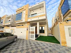 The most beautiful villa in Al Yasmin, first occupancy, 5 master bedrooms, outdoor parking, large li