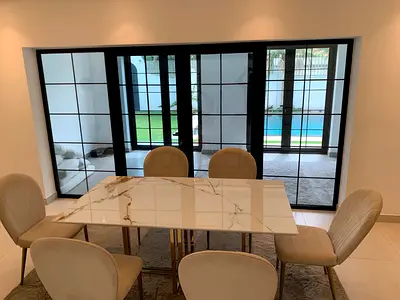 As Like A Brand Home centre Dining table With six chairs for sale Original marble