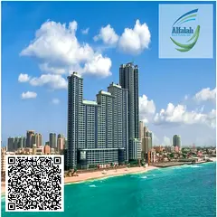 Executive Empty Luxury Two Bedroom Hall Available For Sale Ajman Cornich Residence