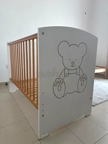 Wooden baby cot