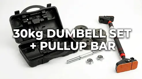 My 30kg Adjustable Dumbbell Set with Pull-up Bar